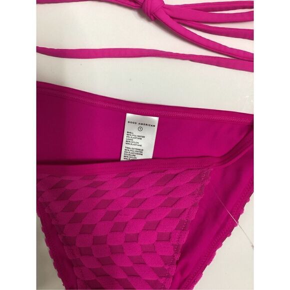 New. Good American pink embossed bikini. Small. - Picture 11 of 12